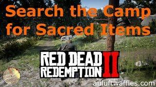 Search the Camp for the Sacred Items Archaeologyfor Beginners Rain Falls Red Dead Redemption 2