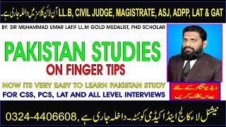 PAKISTAN STUDIES ON FINGER TIPS