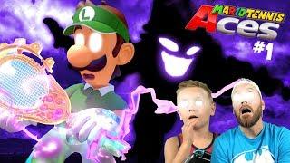 Scary Luigi Mario Tennis Aces Adventure Gameplay for Nintendo Switch Part 1