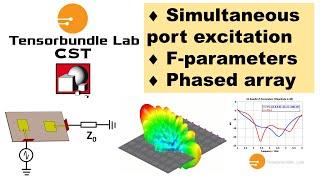 CST Tutorial Port signals with different amplitude phase shift in phased array application