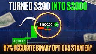 TURNED $290 INTO $2000 WITH 97% ACCURATE BINARY OPTIONS STRATEGY  Pocketoption trading  Binary