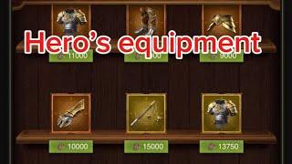 Rise of castles New heros equipment sets how to use them and from where to get them #roc #roe