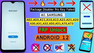 Samsung Android 12 A02A03A20A30A10A12A21A22A31A3250A71 FRP Bypass  Google Account Bypass