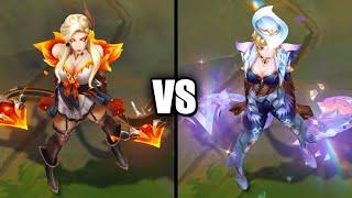 High Noon Evelynn vs Prestige High Noon Evelynn Skins Comparison League of Legends