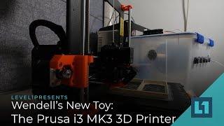 Wendells New Toy The Prusa i3 MK3 3D Printer