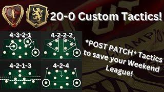 20-0 RANK 1 CUSTOM TACTICS BEST *POST PATCH* FC24 TACTICS