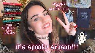 PREPARING FOR SPOOKY SZN  autumn bucket list witchy tbr + book recs PO unboxing + more