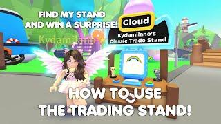 HOW TO USE THE TRADING STAND  FIND IT TO WIN in Adopt me