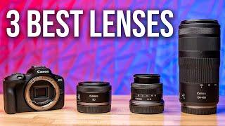 The ONLY 3 Lenses You Need For The Canon R50