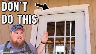 Exterior Door Install + Keying a Lock Set and fixing my mistake  DIY Workshop Build