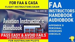 Appendix D FAA Aviation Instructors Handbook AudioBook - Personal Minimums Checklist