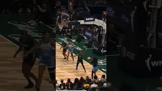 Angel Reese hits the first three point shot of her WNBA career