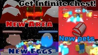 Update New Eggs New Area How To Get Unlimited Chests & Candy Cane - Bubble Gum Simulator