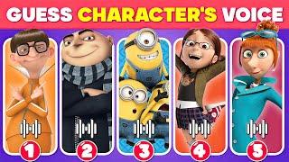  Guess The Voice... Despicable me 4 Movie  Minion Gru Bob Kevin Stuart  Poppy Baby gru