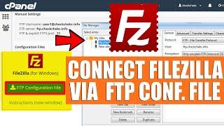 LIVE How do I connect to Filezilla using FTP configuration file?