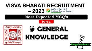 NTA Visva Bharati Previous Year question paper Most Expected MCQs visva bharati recruitment 2023