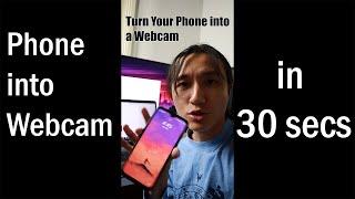 Use Your Phone as a Webcam in 30 seconds #shorts