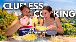 Making Fresh White Truffle Pasta in Italy  Clueless Cooking Ep 1 Siena 