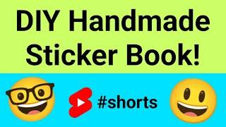 DIY Handmade Sticker Book   #shorts #sticker