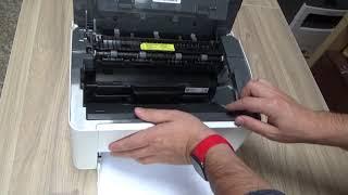 HP Laser 107a - HP Laser 107w - Cum se schimba cartusul - Tutorial