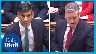 Rishi Sunak vs Keir Starmer Furious exchange over illegal immigration