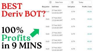 Best Deriv Binary Trading Bot 2023  100% Profits Strategy for 5 USD Low Balance Live Trading