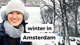 WINTER IN AMSTERDAM  SNOW MARKETS TOO GOOD TO GO UNBOXING  VLOG 2021