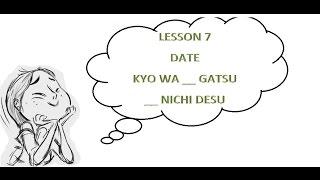 #7 Learn Japanese - Day of the week Months and Days 日、月、曜日の表現