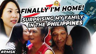 SURPRISING MY FAMILY IN THE PHILIPPINES  SULIT ANG PAGOD AND PUYAT  CUTE NG REACTION NILA  #pmsk