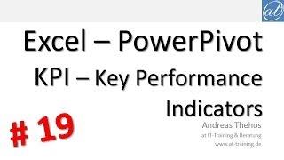 Excel - PowerPivot # 19 - KPI - Key Performance Indicators - Zielerreichung visualisieren