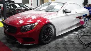 Mercedes S550 Coupe Wrapped In Teck Wrap True Blood Red