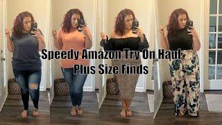 Speedy Amazon Plus Size Try on Haul - Size 18  Curves Curls and Clothes