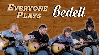 4 Musicians 1 Guitar Bedell Coffee House Dreadnought  Everyone Plays