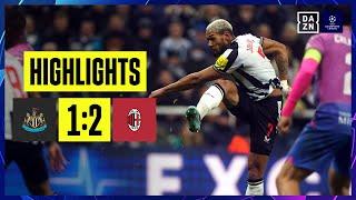 Newcastle United - AC Milan  UEFA Champions League  DAZN Highlights