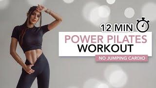 12 MIN POWER PILATES CARDIO WORKOUT No Jumping  Burn Fat & Tone Your Body  Eylem Abaci