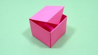 Easy Paper Box  How To Make Origami Box With Color Paper  DIY Paper Crafts