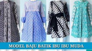 MODEL BAJU BATIK IBU IBU MUDA 2021