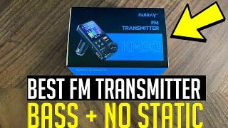 Nulaxy KM30 FM Bluetooth Transmitter Review  Best Bass Bluetooth Transmitter for Any Car