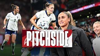 Lionesses Fightback v Germany & Wembley Honours Legend Steph Houghton  Pitchside