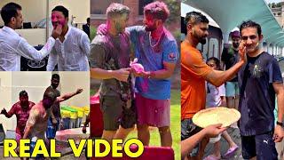 WATCH- Indian and overseas cricketers of IPL franchises celebrate Holi enjoy with colors  IPL 2024