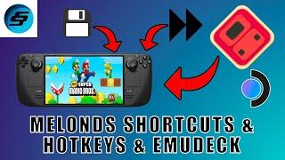 melonDS & EmuDeck EmulationStation Shortcuts & Hotkeys On Steam Deck - Save States On RetroArch