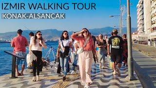  4K Virtual Walking Tour of İzmir Konak to Alsancak Sep 2023