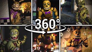 360° SpringtrapSpring Bonnie Compilation - Five Nights at Freddys SFM VR Compatible