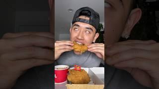 Trying Jollibee fried chicken and spaghetti