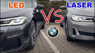 BMW LED vs. BMW LASER - G30 headlight design