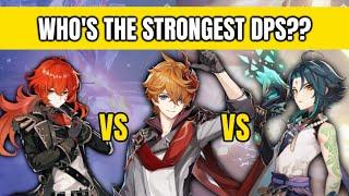 Diluc vs Childe vs Xiao DPS SHOWDOWN  Genshin Impact DPS Comparison