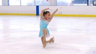 Learning To Fly Skylar Lautowa-Peguero skates to @ChristinaAguilera on World Ice Skating Day