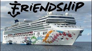 Skateboarding on a cruise ship rave. The Friendship 2023