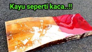 Cara baru coatingfinishing kayu jati natural dan berwarna hasil kuat dan mengkilap seperti kaca