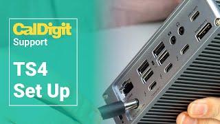 CalDigit TS4  Thunderbolt Station 4   Set Up Guide